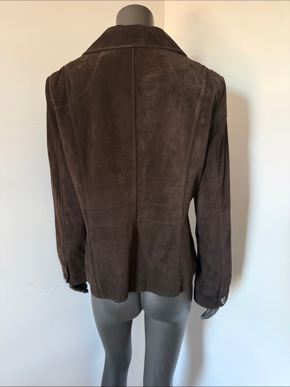 274. Alfani Black Leather Bomber Jacket - Picture 5 of 6